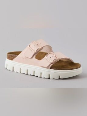 Birkenstock Arizona Chunky Platform Sandal in Light Pink Size 36